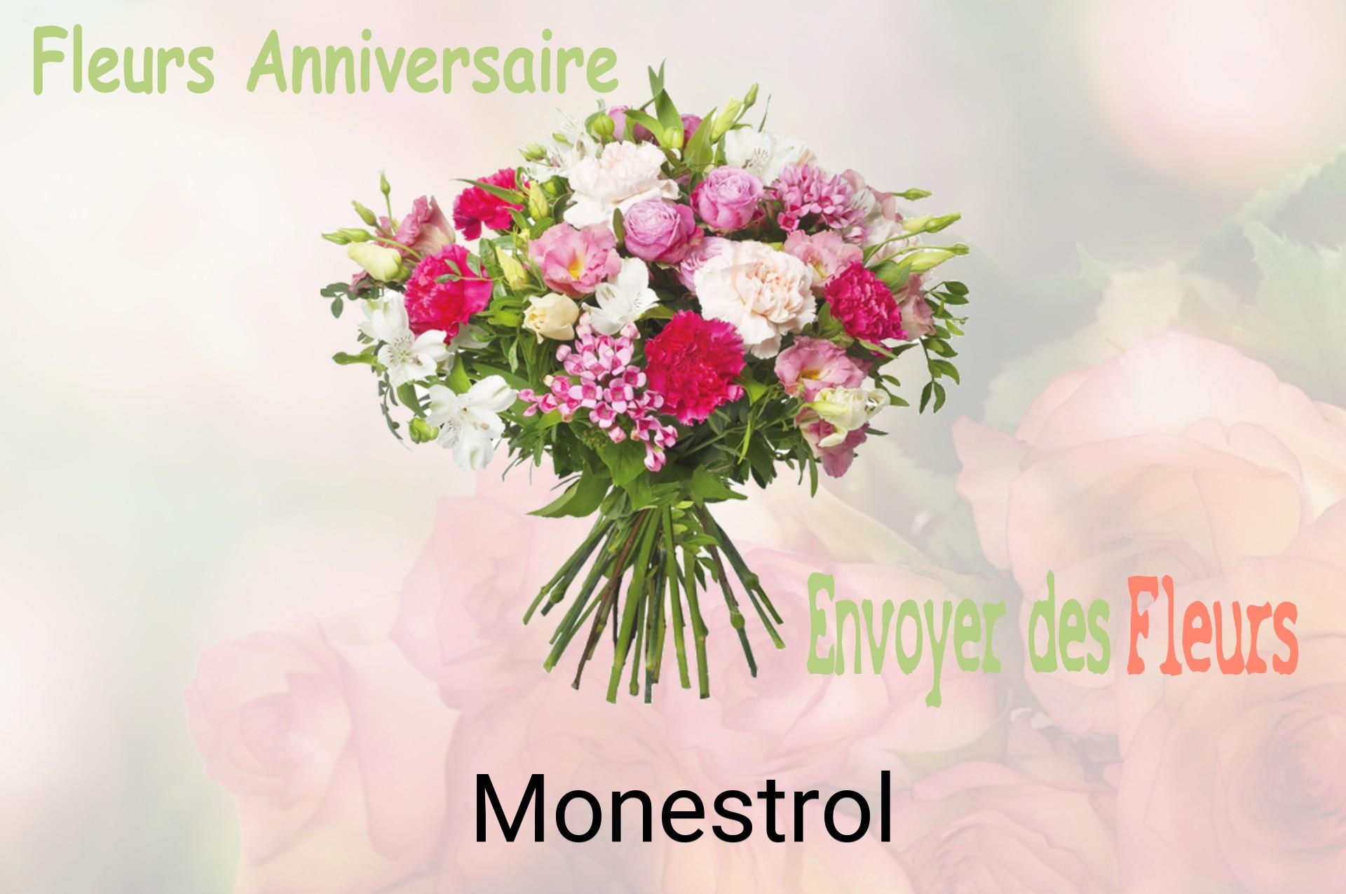 Bouquet de fleurs d’anniversaire livré à Monestrol